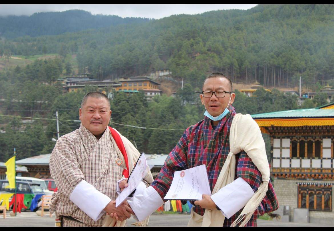 The structure being handed over to Regional RSTA, Gelephu by Dzongkhag Administration